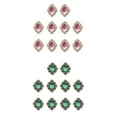 thumbnail image 1 of segolike Rhinestone Diamante Pearl Embellishment Pink Green, 1 of 9