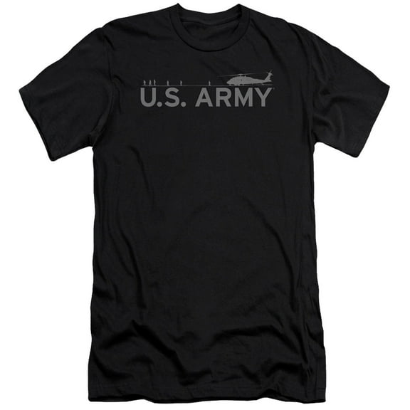 Army - Helicopter - Premium Slim Fit Short Sleeve Shirt - Large