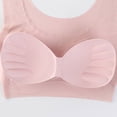 thumbnail image 4 of Alun Smooth Seamless T-Shirt Bras for Women Lightweight Stretch Comfort Longline Sport Bralettes Everyday Wireless Thin Padding Full-Coverage for a Natural Shape Pink M, 4 of 8