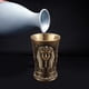 thumbnail image 5 of Vaso de cristal, vaso para degustación, copa de cristalería antigua con relieve, para accesorios de bar Cleopatra de bronce, 5 of 8