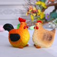 thumbnail image 6 of Jiibva Resin Chicken Figurines Cartoon Hen Statue Easter Decoration Realistic Rooster Hen Ornaments Animal Sculpture for Garden Home Decoration, 6 of 7
