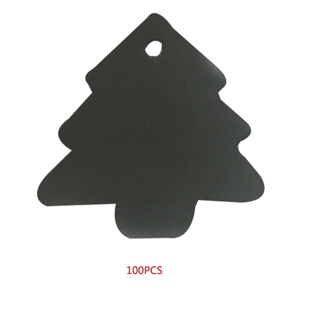 50X Christmas Tree Shape Blank Hang Tag Paper Cards Gift Tags Labels Decor New 