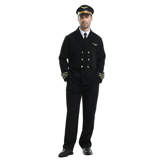 Blusa y pantalones de poliéster para hombre, estilo casual, de manga larga, color liso, con corbatas y sombreros deportivos.