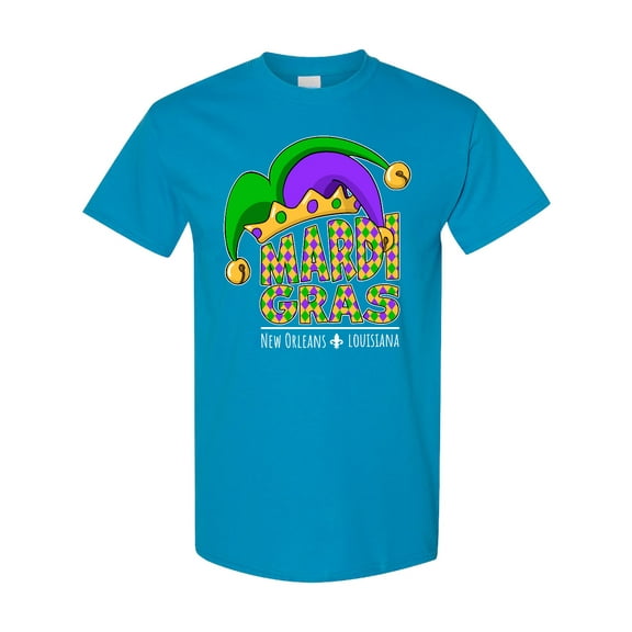 Inktastic Mardi Gras New Orleans Louisiana Jester Hat T-Shirt
