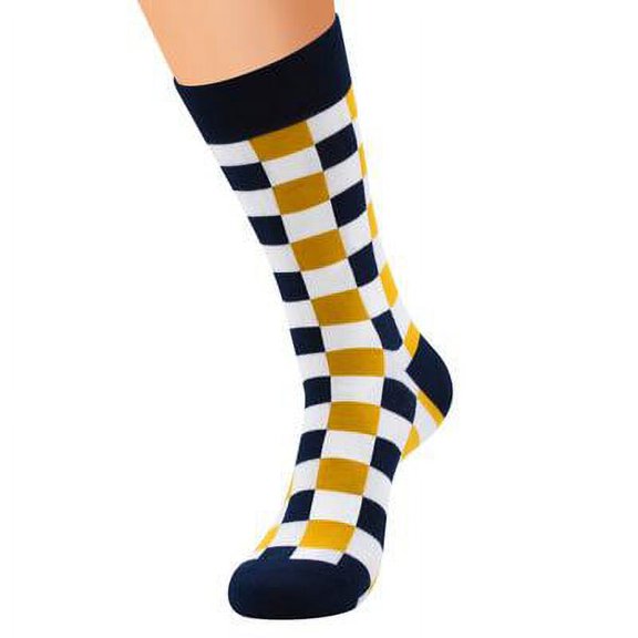 BLACK & GOLD CHESS SOCK