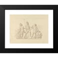 thumbnail image 2 of Edward Francis Burney 14x11 Black Modern Framed Museum Art Print Titled - Putting Arms in Hands of the Indians, 2 of 5
