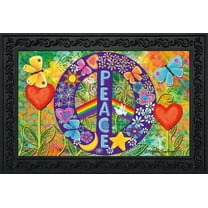 Briarwood Lane Peace Floral Doormat