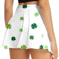 thumbnail image 6 of DHFJKG Womens Athletic Skorts For Running Tennis Clover Print Workout Mini Skirt With Built In Shorts Comfortable Activewear Trendy Skirt, 6 of 7