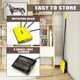 thumbnail image 5 of JEHONN Carpet Floor Sweeper with Horsehair, Non Electric Manual Sweeping (Yellow), 5 of 7