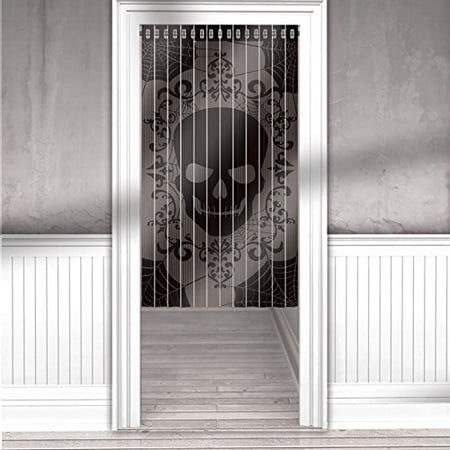 Halloween Skull Amp Lace Door Curtain Hanging Decoration