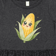 thumbnail image 4 of Inktastic Cute Kawaii Corn on the Cob Girls Toddler Dress, 4 of 5