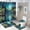 Ship-1, variant on Fantasy Ship Print Shower Curtain Set 4-Set Moonlight Magical Bathroom Decor Set Night Scene Includes Floor Mat ,U-Mat ,Toilet Cover Mat ,Shower Curtain with 12 Hooks,72inx72in