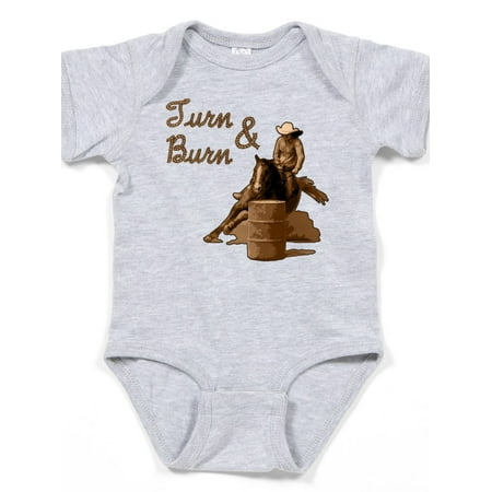 

CafePress - Horse Barrel Racing Burn - Cute Infant Bodysuit Baby Romper