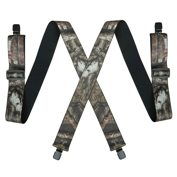 2 inch Camo Suspenders for Men Hunting Heavy Duty Work Adjustable Suspenders