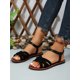 thumbnail image 2 of New opean And American Fashionable Crossed Flannel Women's Shoes, Casual And Versatile Flat Sandals, Suitable For Outdoors And Beach Wear. Summer., 2 of 5