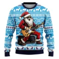 thumbnail image 5 of Suéter navideño feo con estampado 3D a la moda para hombre, sudaderas con capucha de DJ y Papá Noel, sudaderas de cuello redondo para fiestas de Navidad y Año Nuevo, camisetas para festivales, 5 of 5