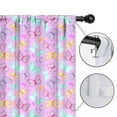 thumbnail image 4 of Blackout Kids Curtains,Pink Butterfly Pattern Childrens Insulated Curtains Set Of 2,Bedroom Essentials,Toddler Room Decor 42"x63", 4 of 5