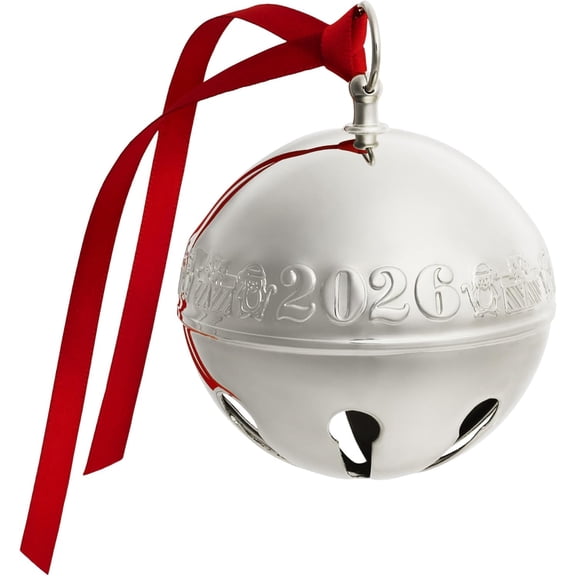 Wallace Annual Silver Plated 2026 Sleigh Bell Ornament 56th. Anniversary Edition
