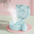 thumbnail image 2 of EUDIDV Portable Fan Colorful Spray Small Fan Handheld Folding Desktop Cold Fan Usb Charging Mini Lazy Neck Small Fan;Suitable for Indoor and Outdoor Use, 2 of 7