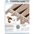 thumbnail image 4 of Évent d'Air 50002 3 Po. Leigh Aluminium Mini Évent, 4 of 4