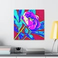 thumbnail image 3 of Fragrant Peonies in Pop Art - Canvas, 3 of 10