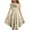 Z05-Beige, variant on Dresses for Girls Size 12 Ruffled Sleeve Crew Neck Heart Print A-Line Comfortable Midi Dress Girls Back To School Dress Beige 130