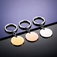 thumbnail image 4 of Tioneer Stainless Steel Engraved Small Rectangle Dog Tag Charm Keychain Keyring, 4 of 7