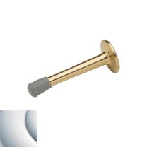Baldwin 4055 3-2/5" Solid Brass Base Mounted Door Bumper - Chrome