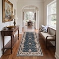 thumbnail image 4 of GENIMO 5'x7' Persian Area Rug for Living Room, Machine Washable Non Slip Low Pile Rug for Bedroom Dining Room, Dusty Blue, 4 of 5