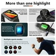 thumbnail image 6 of LIGE Men Smart Watch (Answer/Dial) for Android iOS Bluetooth Calls Fitness Tracker IP68 Waterproof Stainless Steel Straps Black, 6 of 6