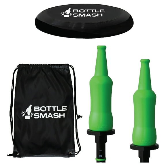 GRIP Bottle Smash Disc Target Toss Games, Plastic