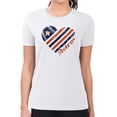 thumbnail image 4 of Women's G-III 4Her by Carl Banks  White Houston Astros Super-Slim Fit Lightweight Heart Graphic T-Shirt, 4 of 5