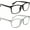 Black and Grey, variant on Khlethos Blue Light Blocking Glasses for Women Men Girls - Computer Gaming Blue Light Glasses