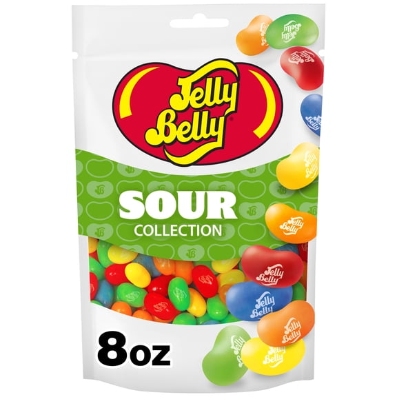 Jelly Belly Sour Jelly Bean Collection - 8 oz Pouch Bag - Genuine, Official, Straight from the Source