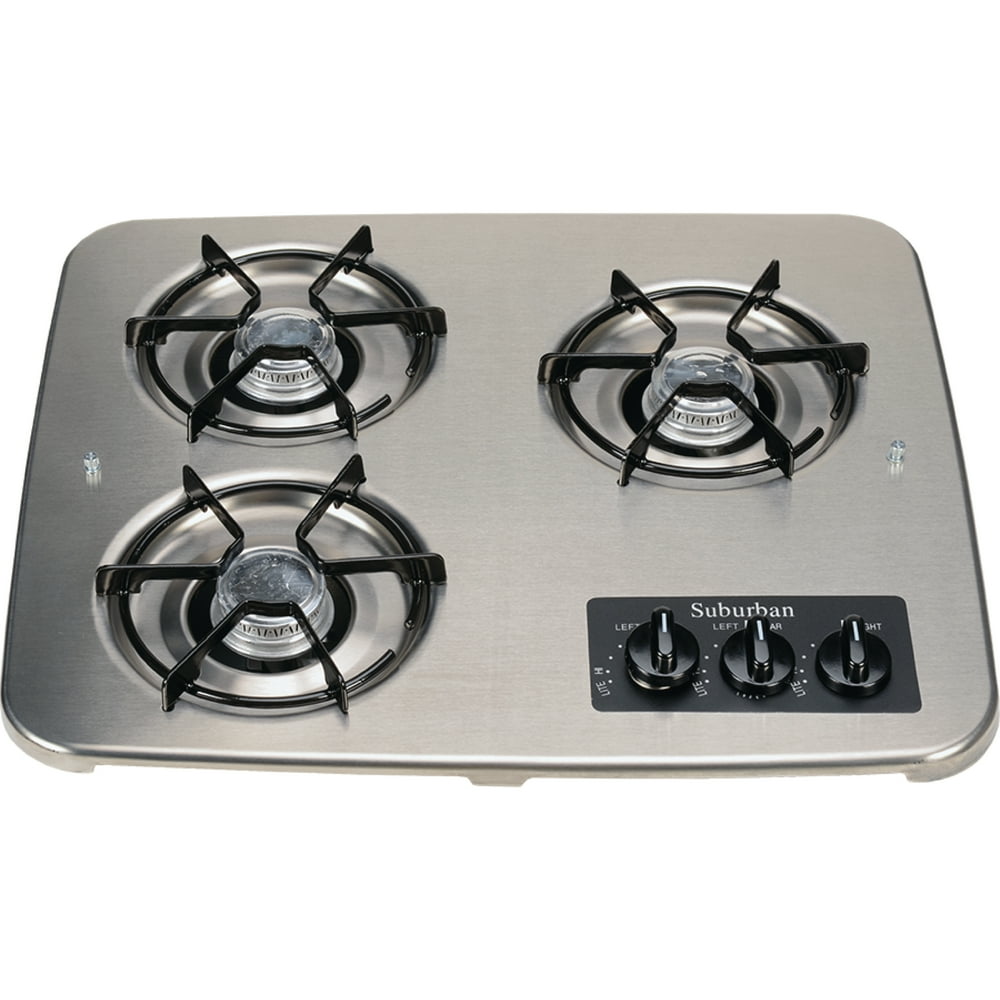 Suburban 3Burner DropIn RV Cooktop