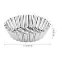 thumbnail image 2 of HEALEEP Moule à Tarte Chrysanthème Réutilisable 16 Pcs en Acier Inoxydable pour les Passionnés de Cuisine, 2 of 8