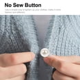 thumbnail image 3 of IDEANATEGRATE 100Ud Botones Para Camisas Perla Botón Instantáneo Sin Coser Para Cuffs, 3 of 6