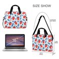 thumbnail image 3 of FORMRS 16" Laptop Bag Carrying Sleeve Case with Handle Travel Shoulder Briefcase, Playful Strawberries, 3 of 8