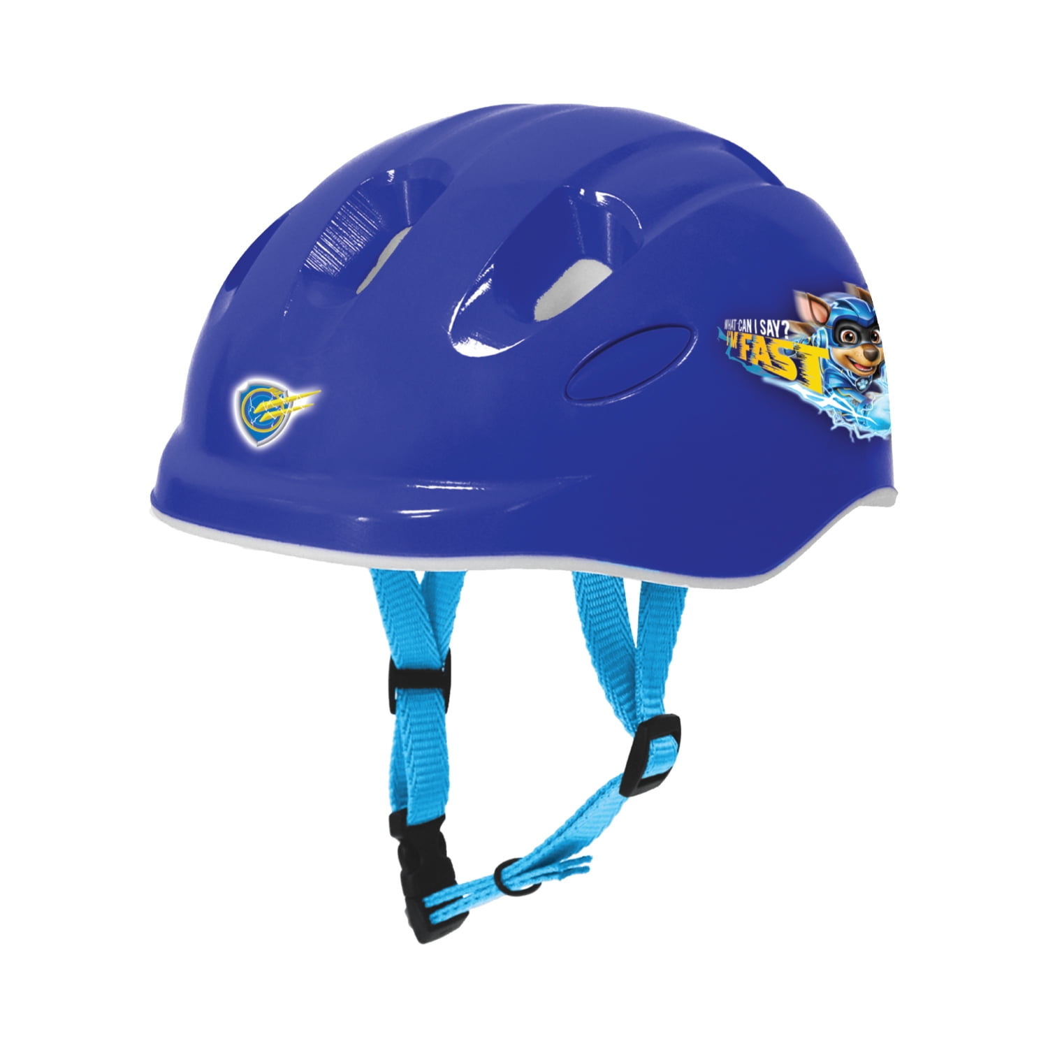 PAW Patrol The Mighty Movie Chase 3 Wheel Scooter & Helmet Set - Ages 2+ - 44 lbs - Unisex - Blue