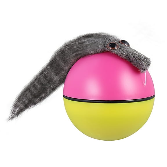 MIPCASE Electric Weasel Toy Rolling Ball for Funny Play Multi Colored Plastic Mouse Toy for Cats and Dogs 2.5 in