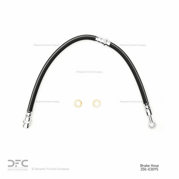 Rear Dynamic Friction Company Brake Line Hose 350-03095 For 2001-2006 Hyundai Elantra, 2003-2008 Hyundai Tiburon, 2004-2009 Kia Spectra