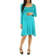 Women's Long-sleeve Maternity Plus Dress