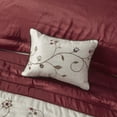 thumbnail image 5 of GDF Studio 7-Piece Embroidered Comforter Set, Elegant Transitional Bedding, Queen Size, Red, 5 of 9
