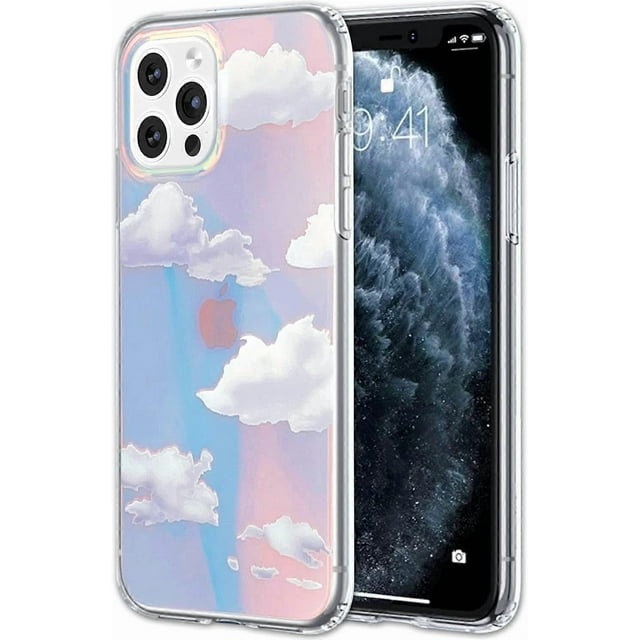 for iPhone 11 Pro Case Clear Designs Case,Military Grade Rugged Cover with Fashionable Women Girls,Shockproof Bumper Protective Glitter Cute Slim-fit