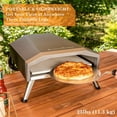 thumbnail image 5 of PHI VILLA 13" Portable Propane Gas Pizza Oven with Pizza Peel and Pizza Cutter, Silver, 5 of 12