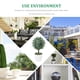 thumbnail image 4 of Planta esférica falsa para decoración de ventanas de interior, plantas artificiales de plástico en maceta para escritorio., 4 of 6