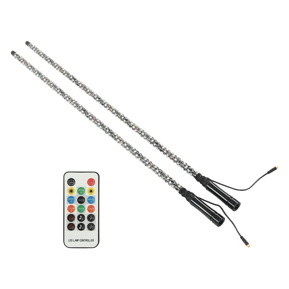 Whip Lights, RGB LED Whip Light with App and Remote Control, 300 Patterns 366 Modes 32 Brightness 10 Speed, Spiral Chasing Lighted Antenna Whip for UTV ATV Off Road Truck