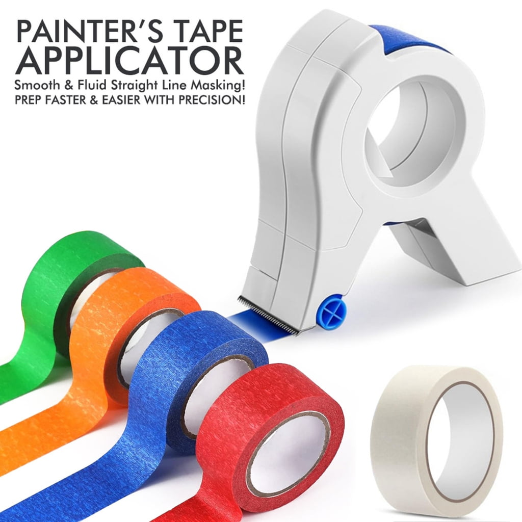 Ergonomic Painter Tape Applicator with 1.37Inchx22Yards Decorating Masking Tape