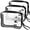 Black-3pcs, variant on TSA Approved Toiletry Bag Carry on Airport Airline Compliant 3Pcs,3 Packs Clear Travel Bags for Toiletries,Clear Makeup Bag Toiletry bags Quart Size Traveling, Grey