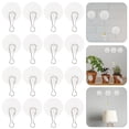 thumbnail image 1 of SOPOTUTU 50Sets Clear Self Adhesive Ceiling Hooks for Home Decor Strong Load Bearing PVC Steel, 1 of 8